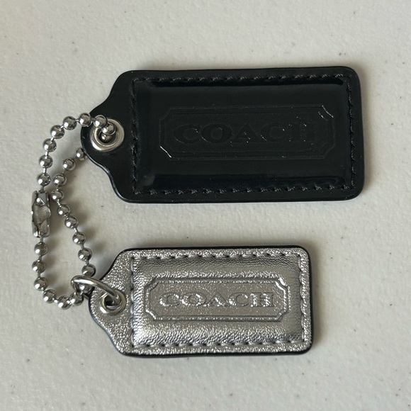Coach Handbags - Coach Set of 2 Black Silver Hang Tags